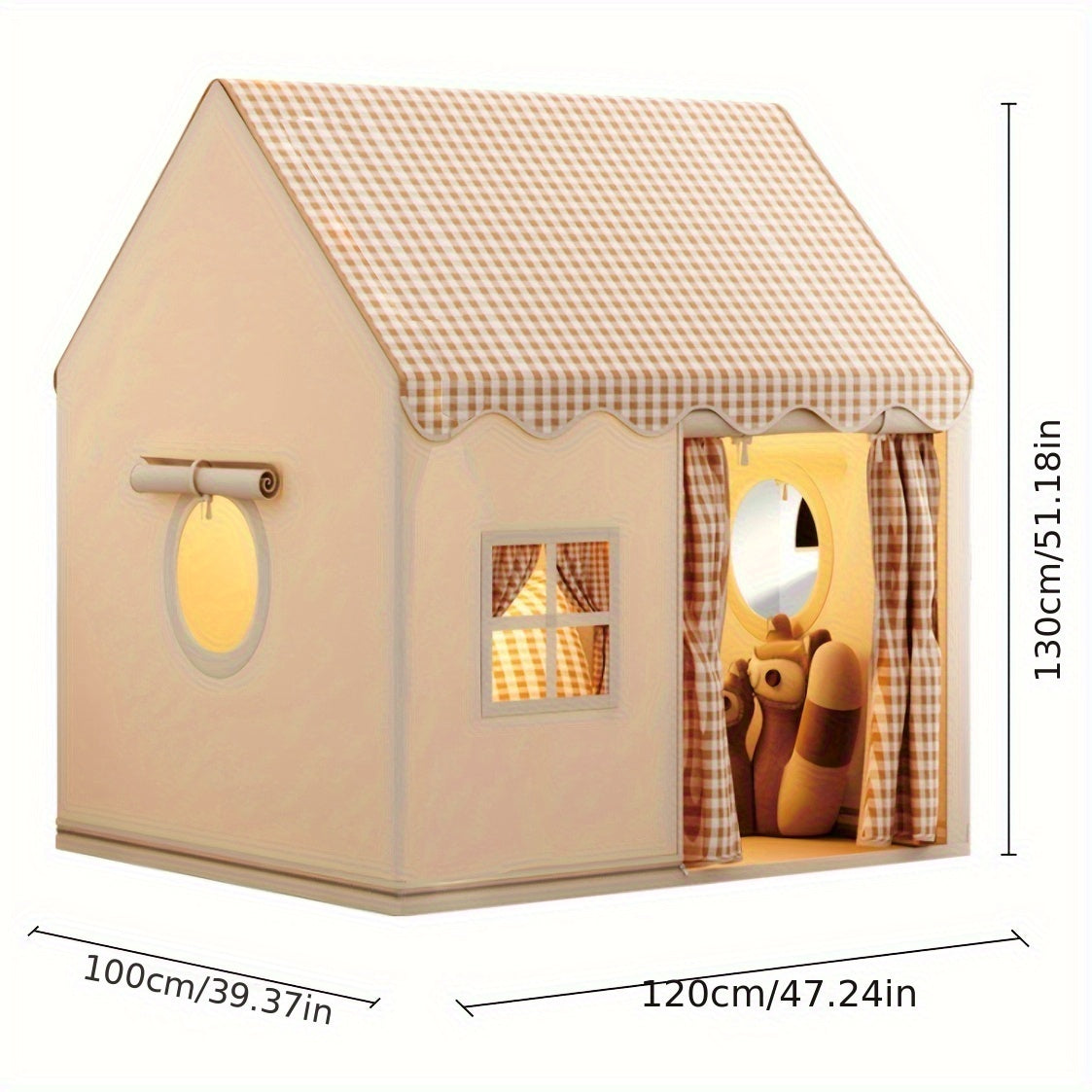 Tente de jeu pour enfants, intérieure et extérieure – Cabane pliable qui stimule la créativité et l’imagination – Tente idéale pour la chambre d’enfant ou le jardin | Sulvida