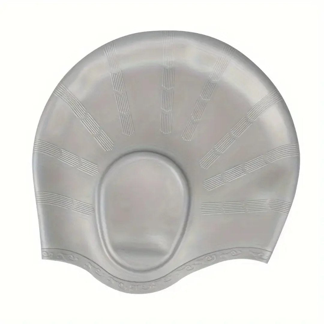 Bonnet de bain en silicone avec protection des oreilles – Étanche et confortable pour adultes | Sulvida