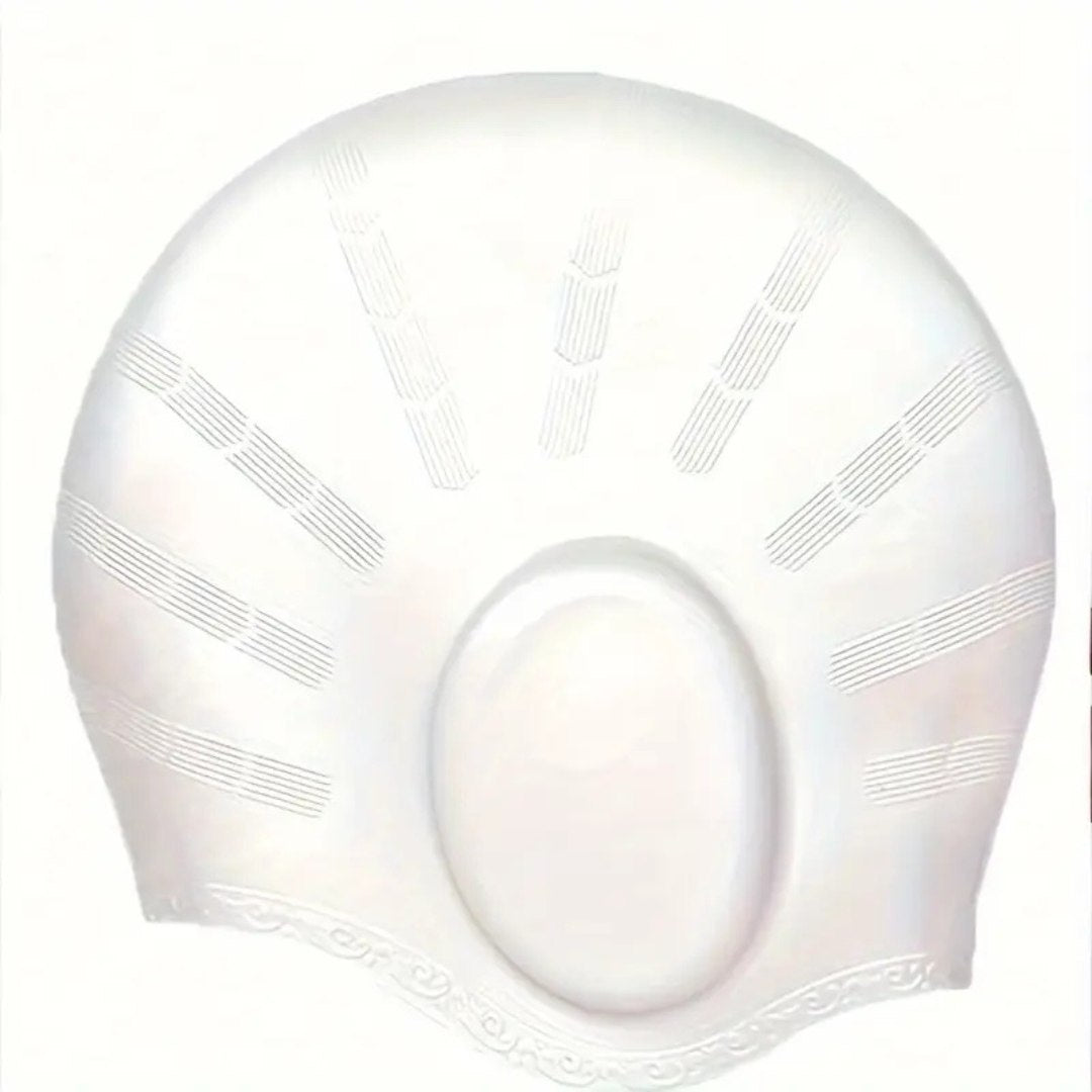 Bonnet de bain en silicone avec protection des oreilles – Étanche et confortable pour adultes | Sulvida