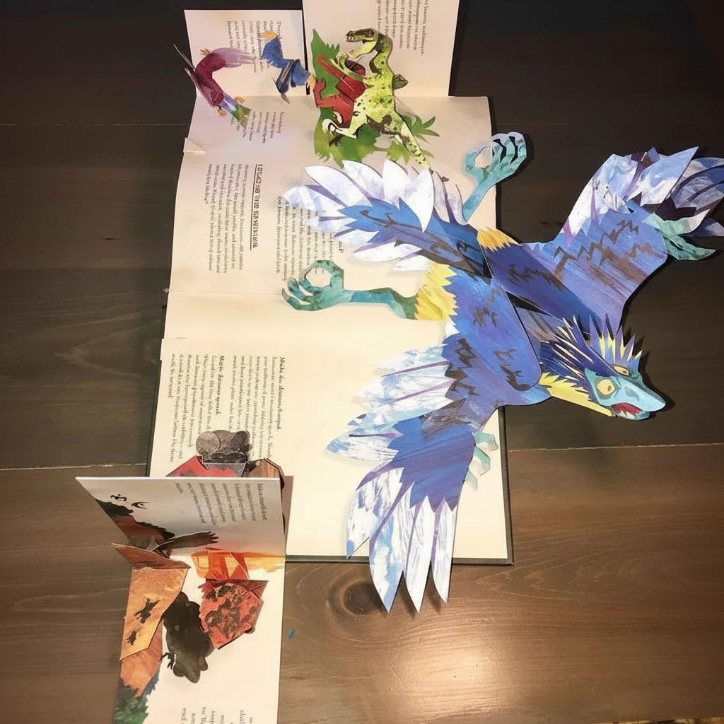 Livre Pop-up 3D avec Dinosaures pour Enfants – Livre Interactif avec Scènes Pop-up – Cadeau Éducatif pour Amateurs de Dinosaures | Sulvida