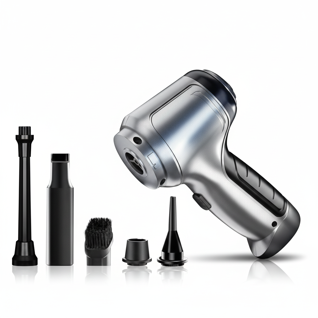 Aspirateur sans fil pour voiture — puissant aspirateur à main rechargeable pour le nettoyage en profondeur des sièges auto, tapis de sol et recoins difficiles d’accès — design léger avec plusieurs embouts | Sulvida