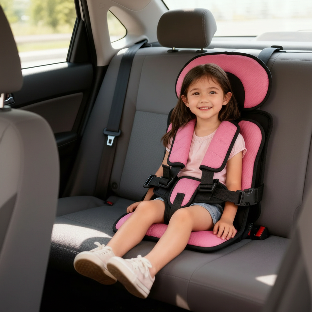 Rehausseurs de voyage pliables pour enfants – Siège auto portable avec harnais 5 points | Sulvida