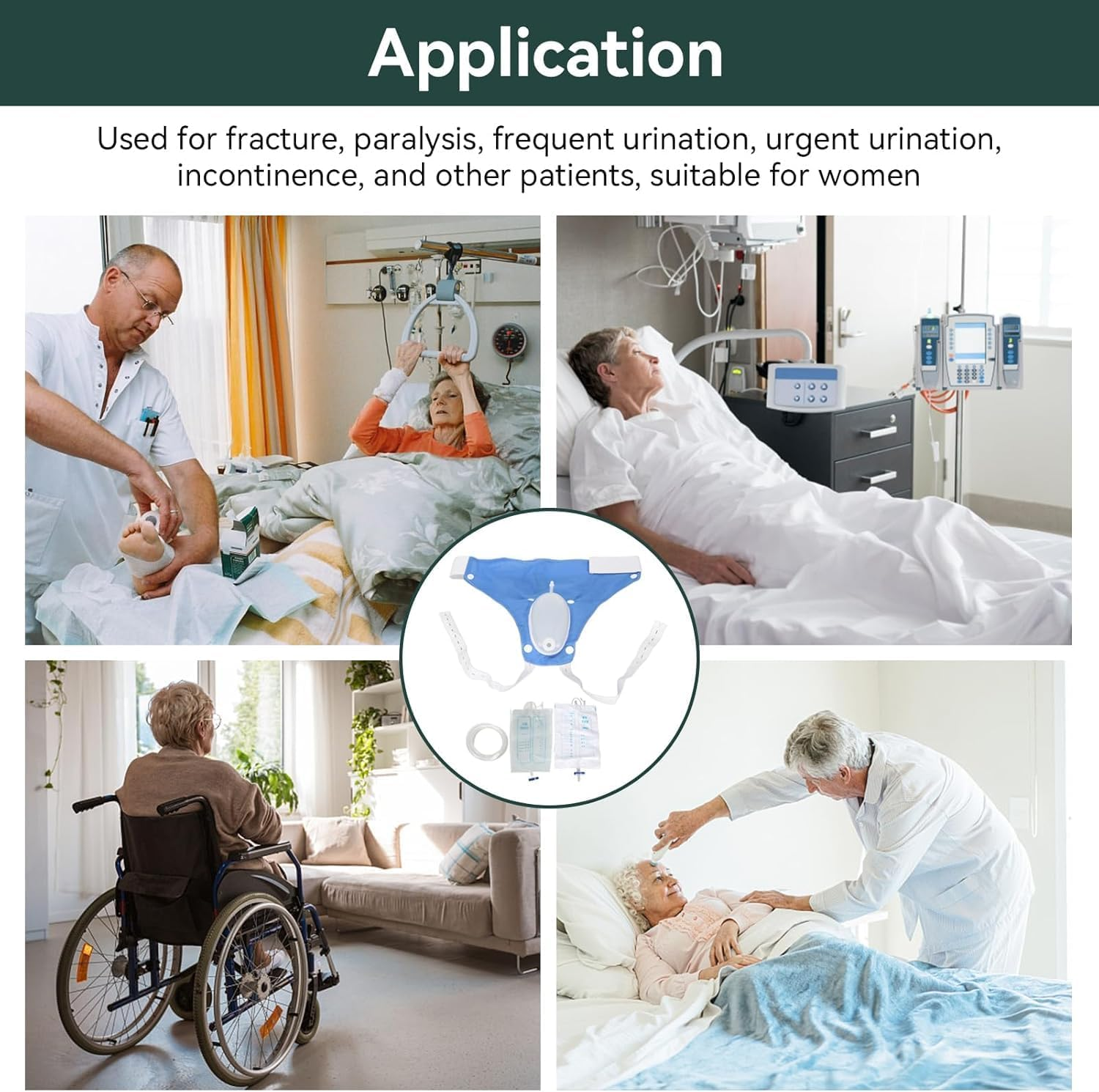 Poche de collecte d'urine réutilisable avec bande de jambe – Système portable de poche à urine pour usage médical | Sulvida
