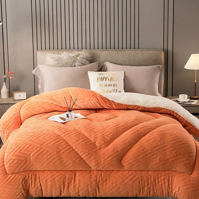 Couverture d’hiver Sherpa avec garnissage – plaid épais en polaire, extra-chaud et doux – pour lit deux personnes et salon – couvre-lit douillet | Sulvida