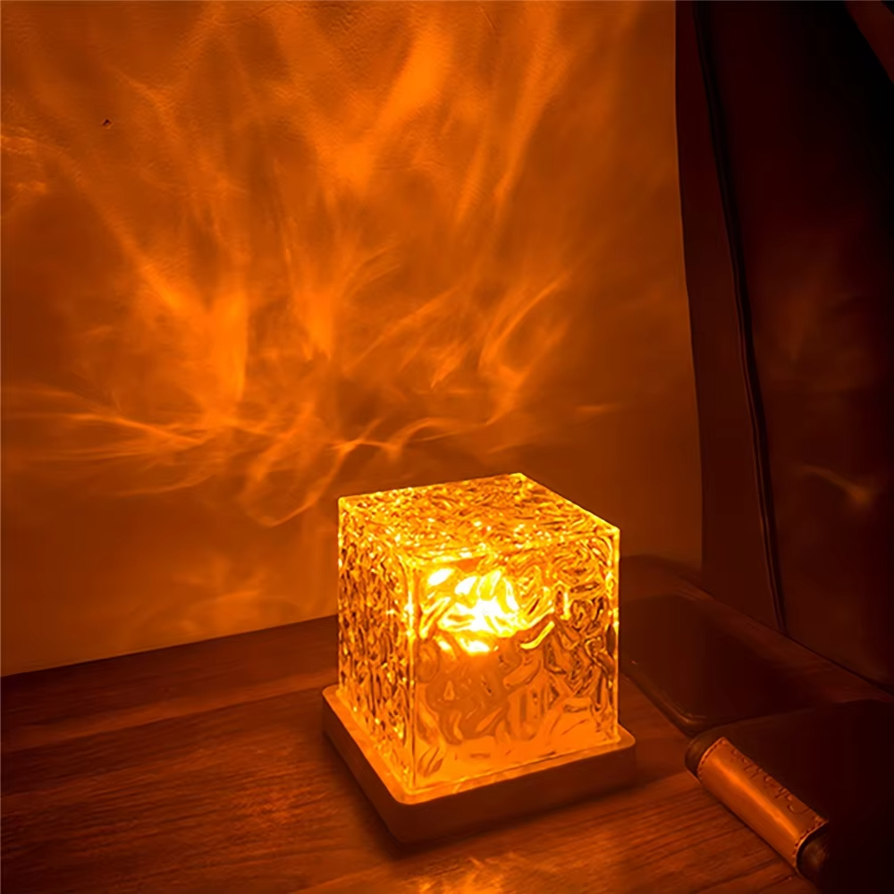 Veilleuse LED projecteur de vagues océaniques avec télécommande – Éclairage d’ambiance apaisant avec effet de vagues et changement de couleur pour chambre et chambre d’enfant | Sulvida