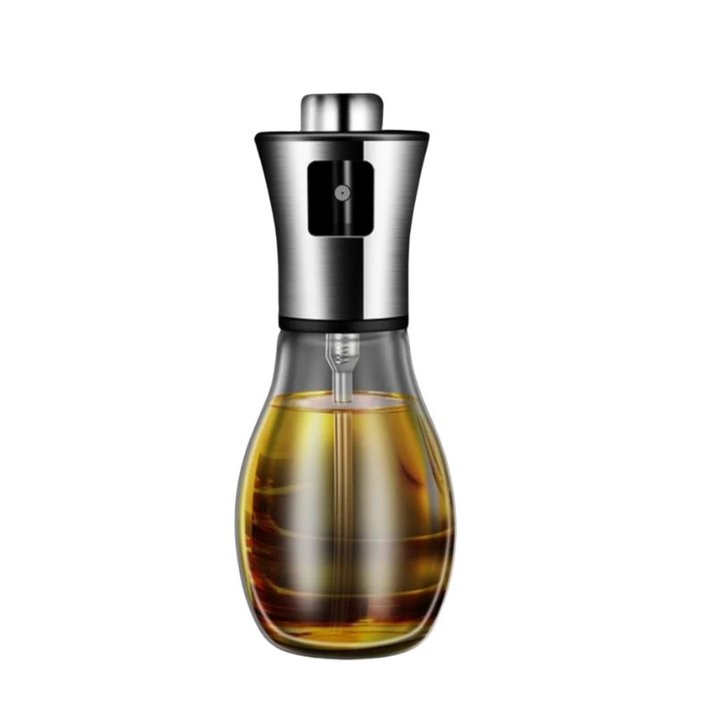 Olie Sprayer Fles Edelstaal 100ml en 200ml voor Gezonde Kookcontrole | Keukenolie Verstuiver met Anti-lek Sproeikop Ideaal voor Salades Bakken Grillen en Bakplaten | Sulvida