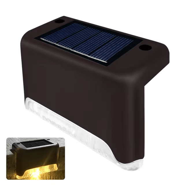 Lot de 5 lampes solaires LED pour allée, lumière blanc chaud, étanches, éclairage extérieur sans fil pour jardin, terrasse, entrée et chemin | Sulvida