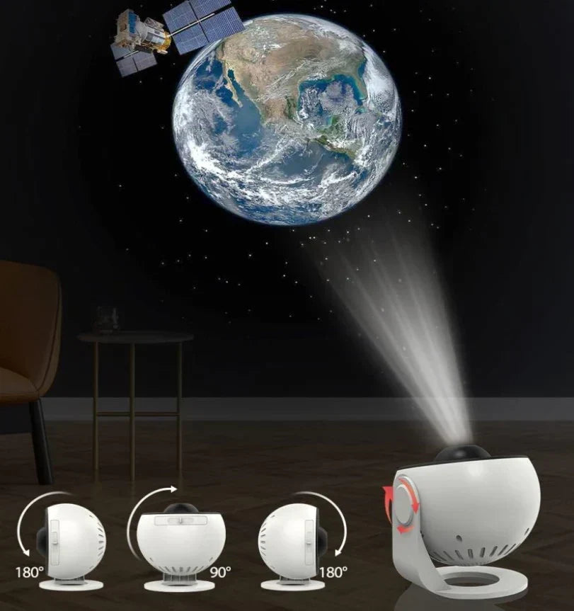 Projecteur d’étoiles Galaxy avec 13 disques interchangeables – boule de projection interchangeable pour créer une ambiance lumineuse dans la chambre, univers, planétarium et ciel étoilé | Sulvida