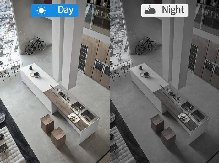 Caméra de sécurité WiFi compacte – Full HD 1080p avec objectif grand angle 120°, vision nocturne, détecteur de mouvement et audio bidirectionnel pour surveillance mondiale | Sulvida