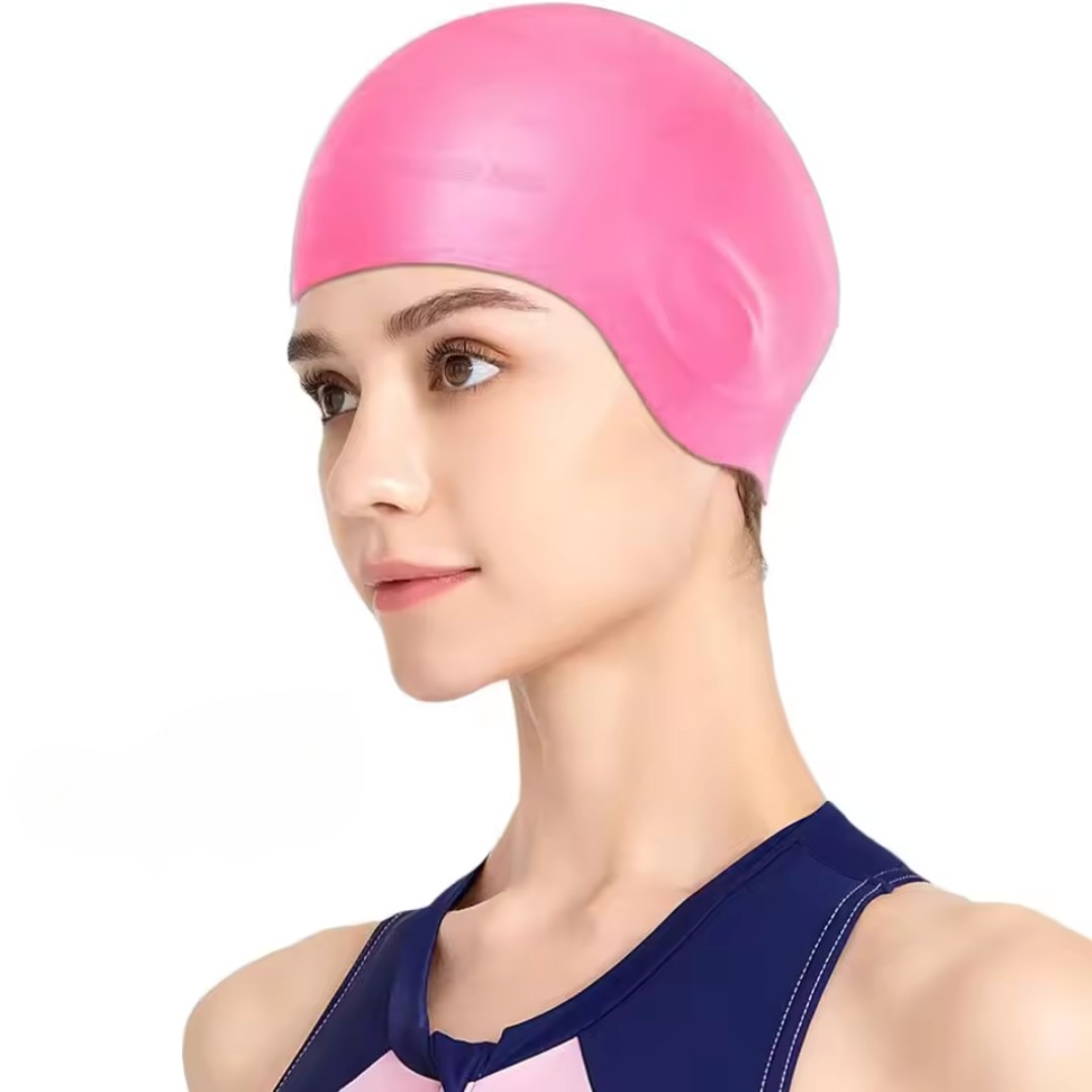 Bonnet de bain en silicone avec protection des oreilles – Étanche et confortable pour adultes | Sulvida