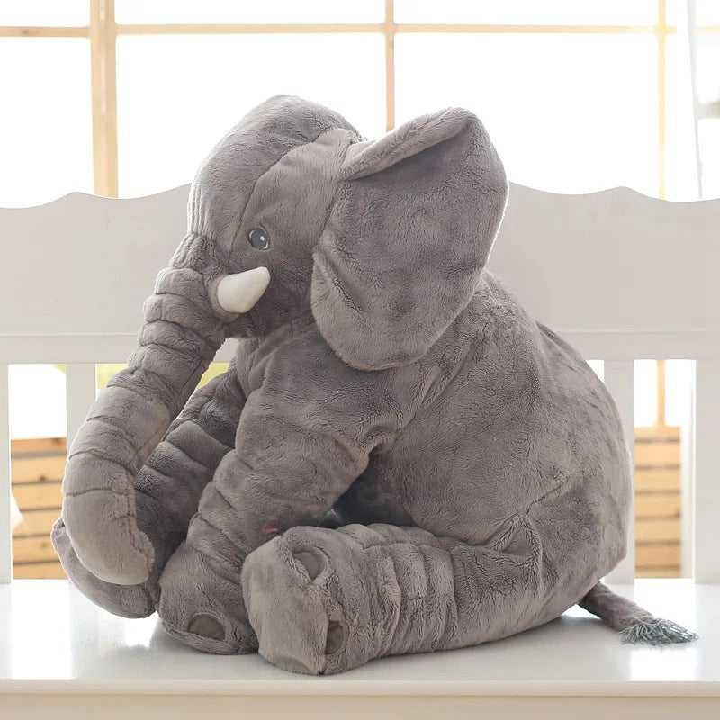 Coussin peluche éléphant pour bébé – Coussin doux en peluche pour repos et confort | Sulvida
