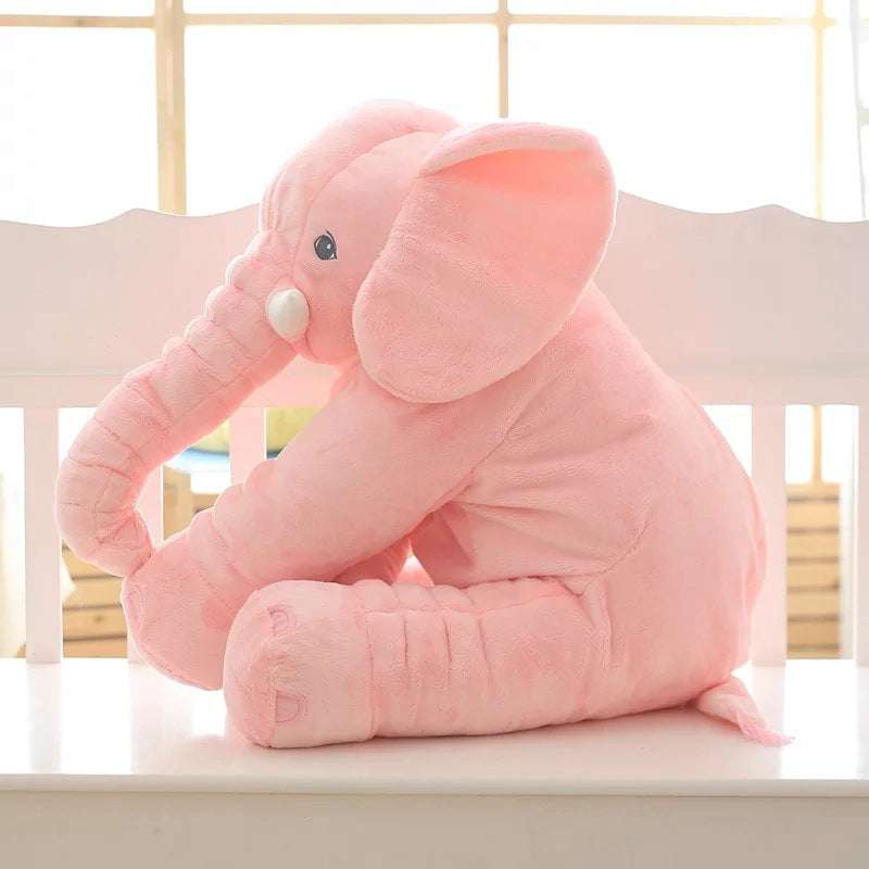 Coussin peluche éléphant pour bébé – Coussin doux en peluche pour repos et confort | Sulvida