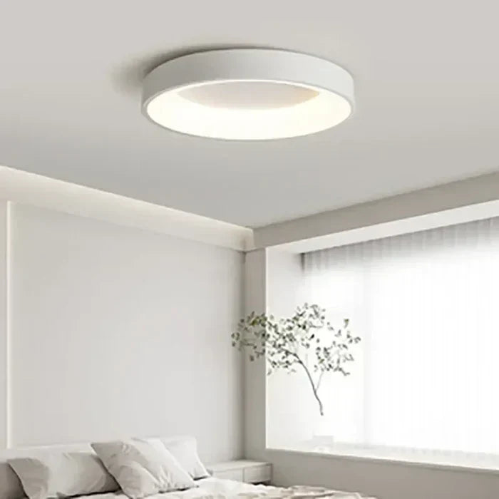 Scandinavische Ronde LED Plafondlamp – Minimalistisch Design met Dimbaar Sfeerlicht voor Woonkamer, Slaapkamer en Gang | Sulvida