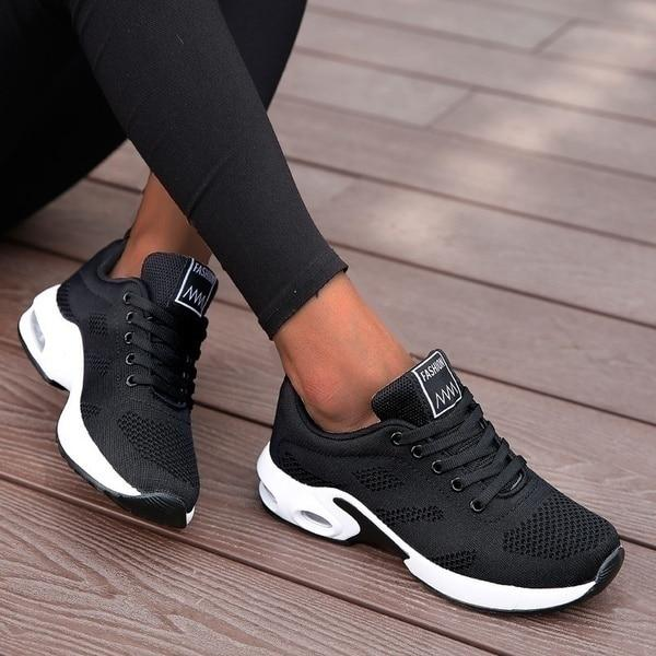Chaussures de course orthopédiques pour femmes avec semelle renforcée et absorption des chocs pour soulager l’épine calcanéenne ainsi que les douleurs aux pieds et aux genoux | Sulvida