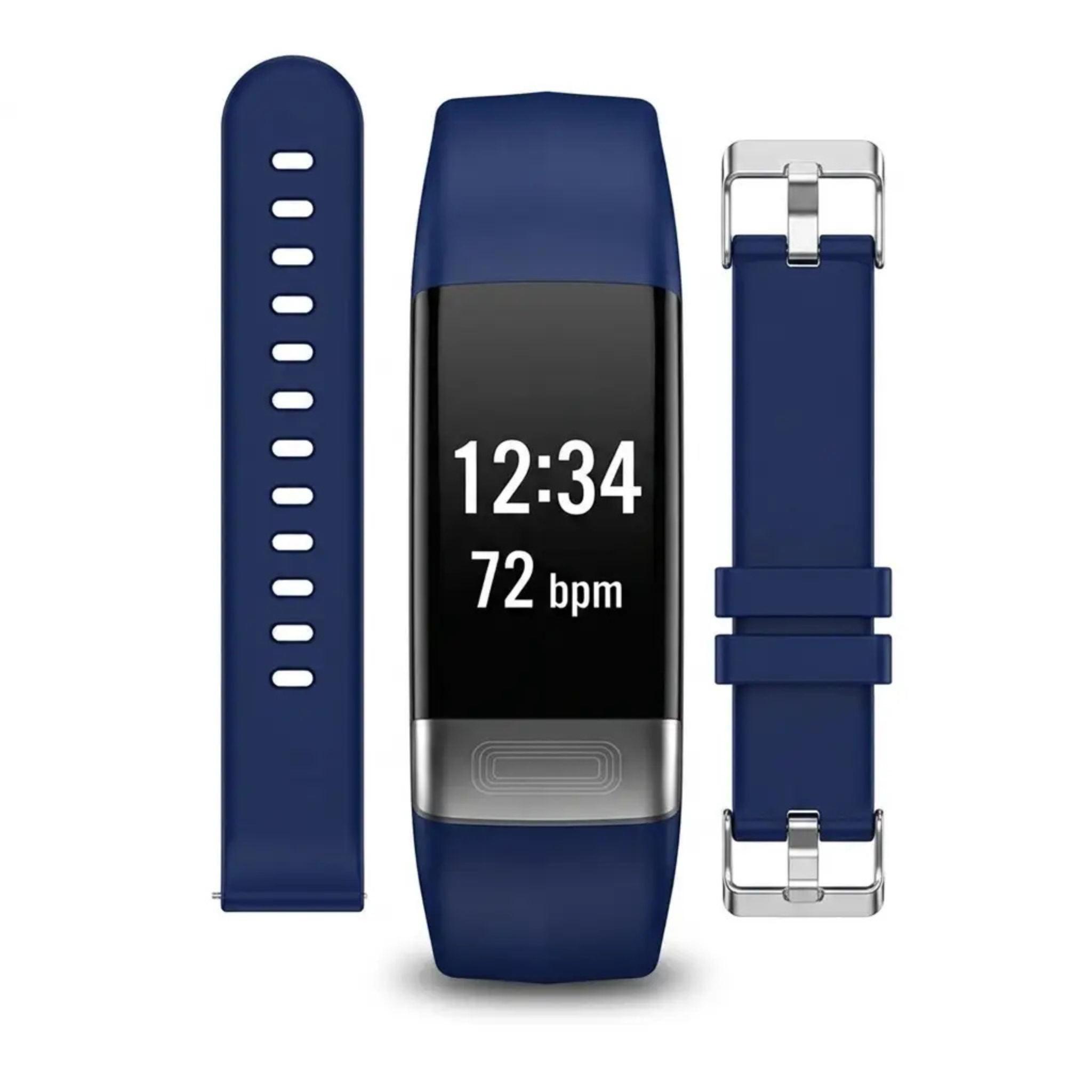 Activity Tracker met Bloeddrukmeter, Hartslag, Zuurstofmeting en Slaapanalyse – Slimme Fitnessarmband Siliconen Band | Sulvida