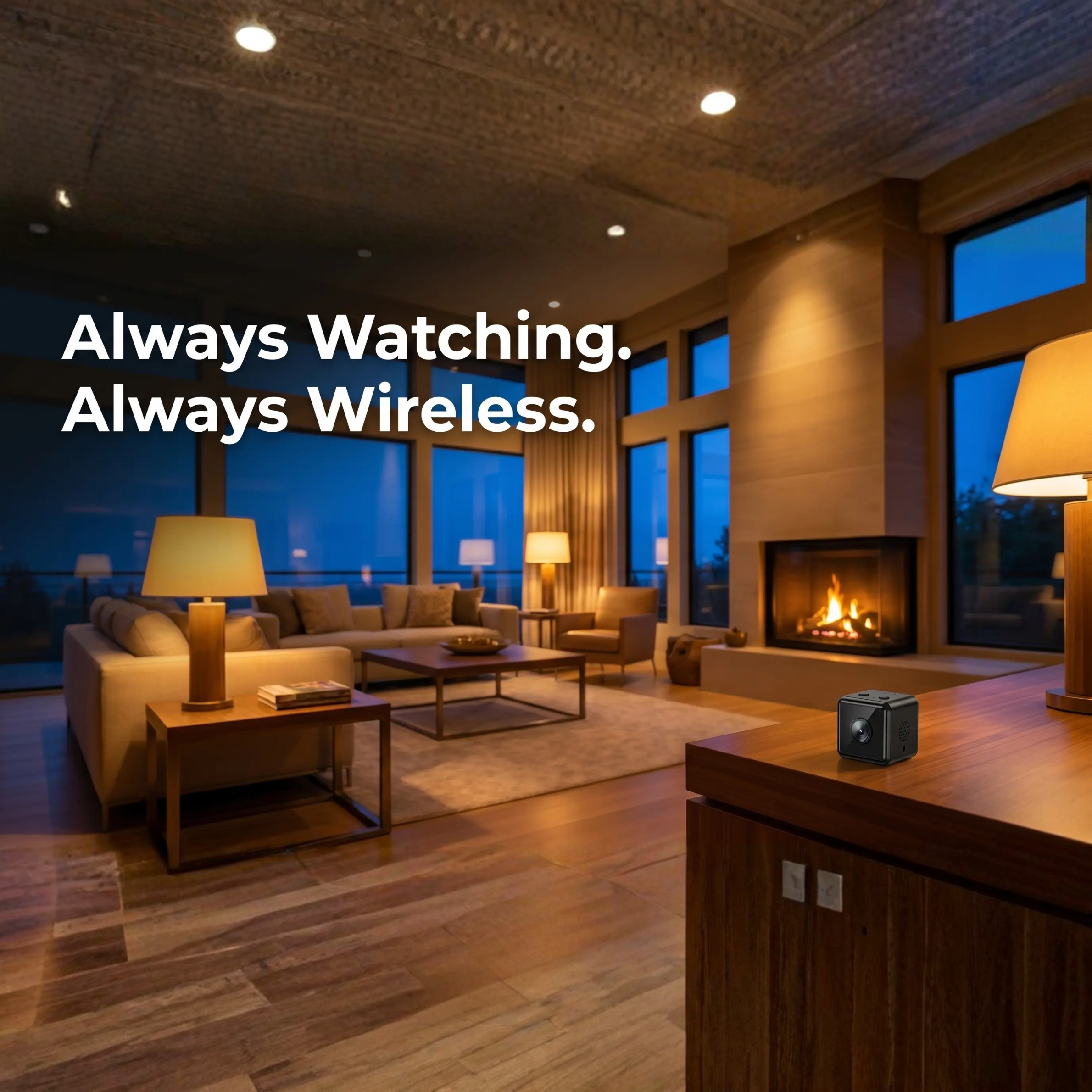 Caméra de Sécurité WiFi Sans Fil 1080P HD avec Détection de Mouvement et Vision Nocturne | Résistante aux Intempéries pour Intérieur et Extérieur | Contrôle par Application et Stockage Cloud | Mini Caméra IP pour Maison ou Bureau | Sulvida