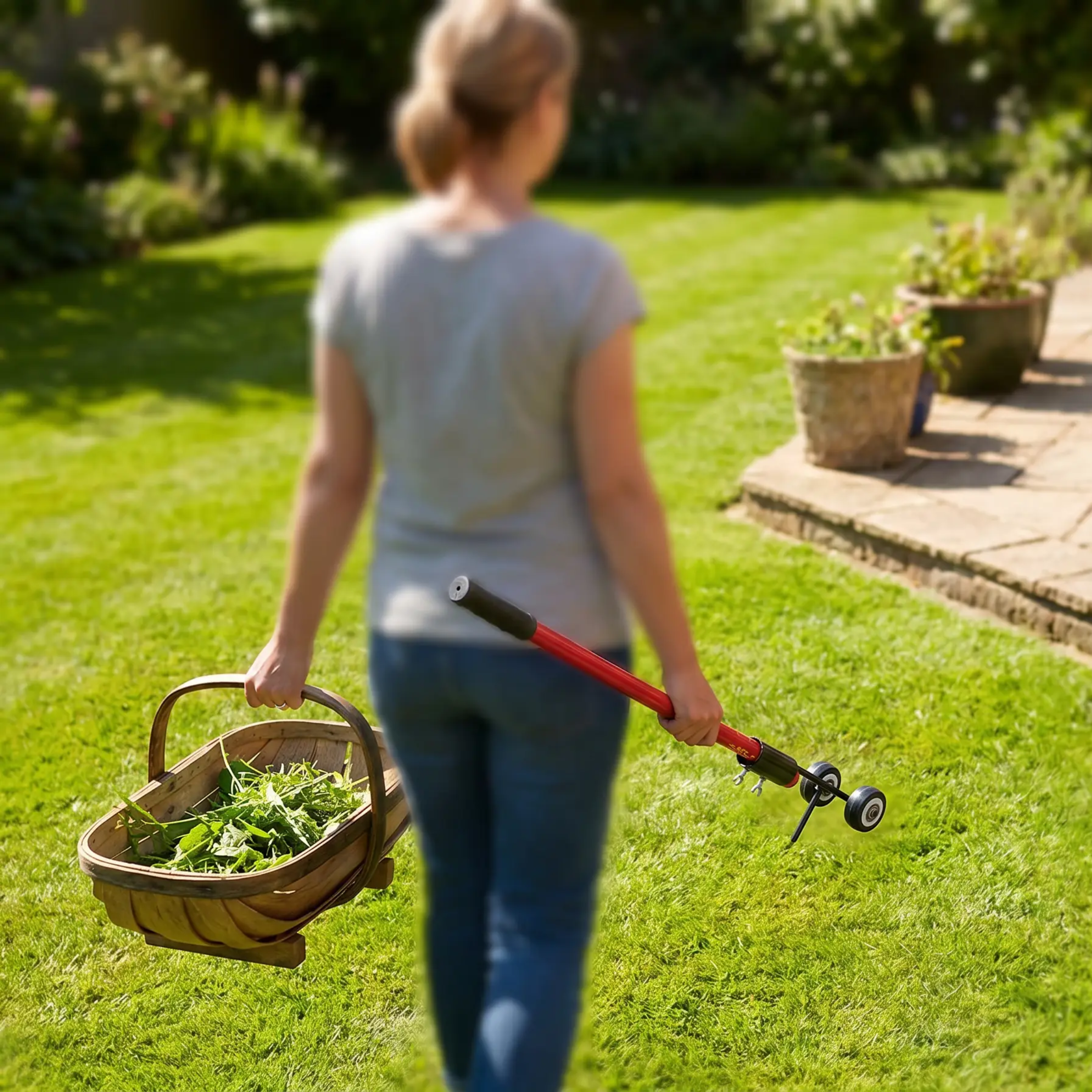 Binette à main pour dalles et terrasse – Désherbage précis entre les dalles et pierres extérieures | Sulvida