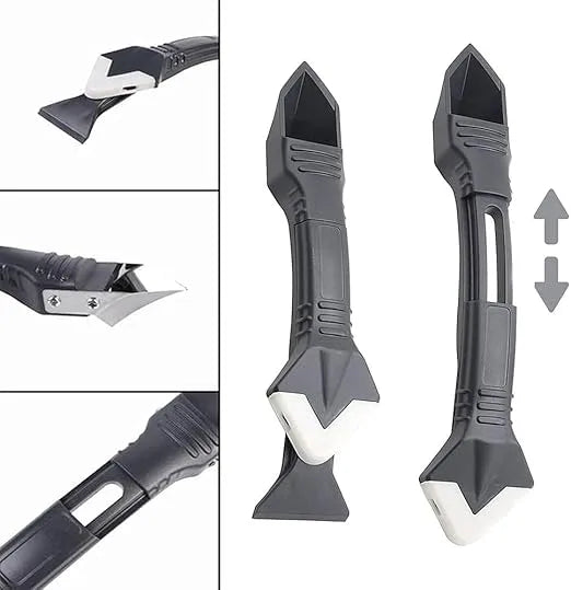 3-in-1 Kitvoegschraper – Universeel Gereedschap voor Gladstrijken, Verwijderen & Schrapen | Sulvida