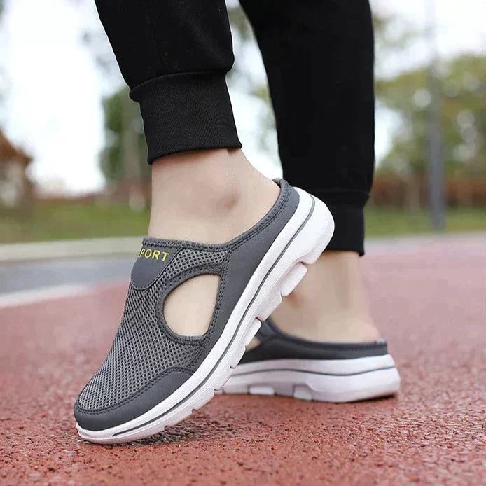 Mocassins orthopédiques à talon ouvert – Confort respirant en mesh pour intérieur et extérieur | Sulvida