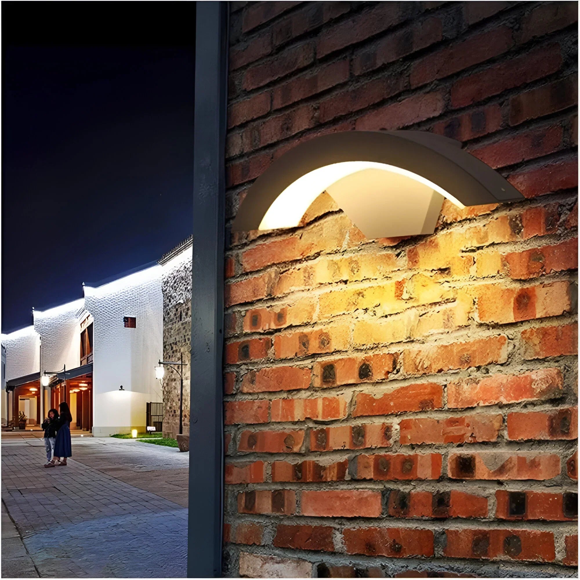 Bewegingssensor Wandlamp voor Buiten – Waterdicht LED Wandverlichting Zwart Bruin Warm Wit Koel Wit 18W | Sulvida