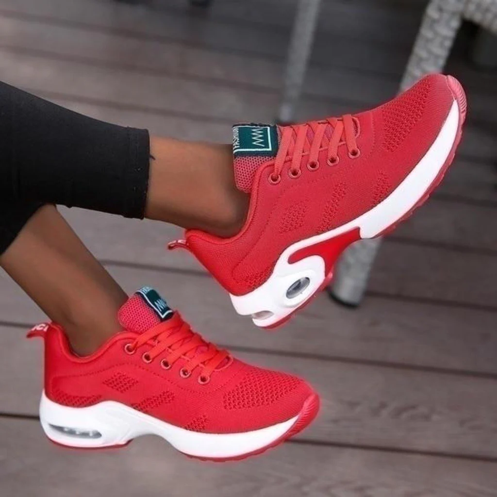 Chaussures de course orthopédiques pour femmes avec semelle renforcée et absorption des chocs pour soulager l’épine calcanéenne ainsi que les douleurs aux pieds et aux genoux | Sulvida