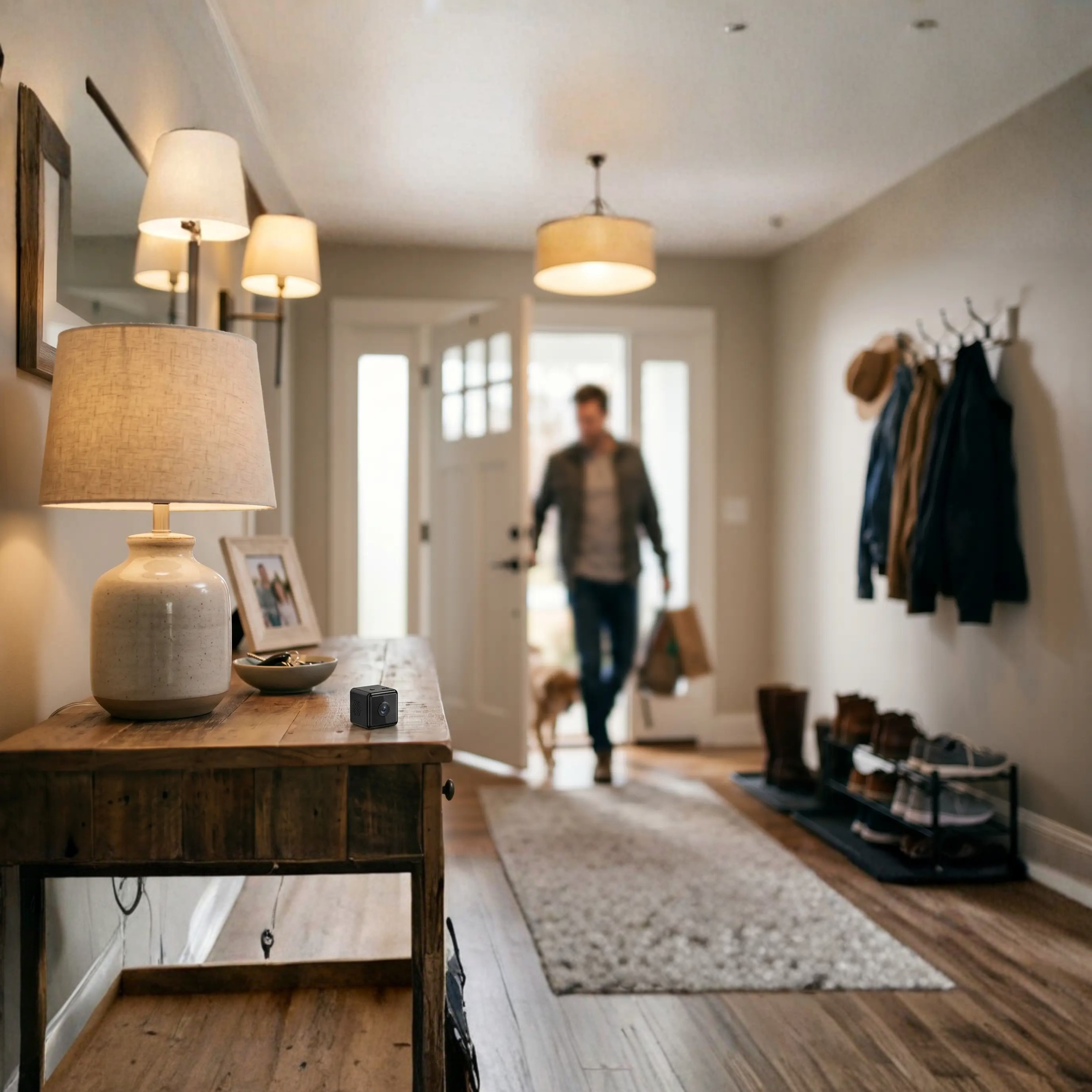 Caméra de Sécurité WiFi Sans Fil 1080P HD avec Détection de Mouvement et Vision Nocturne | Résistante aux Intempéries pour Intérieur et Extérieur | Contrôle par Application et Stockage Cloud | Mini Caméra IP pour Maison ou Bureau | Sulvida