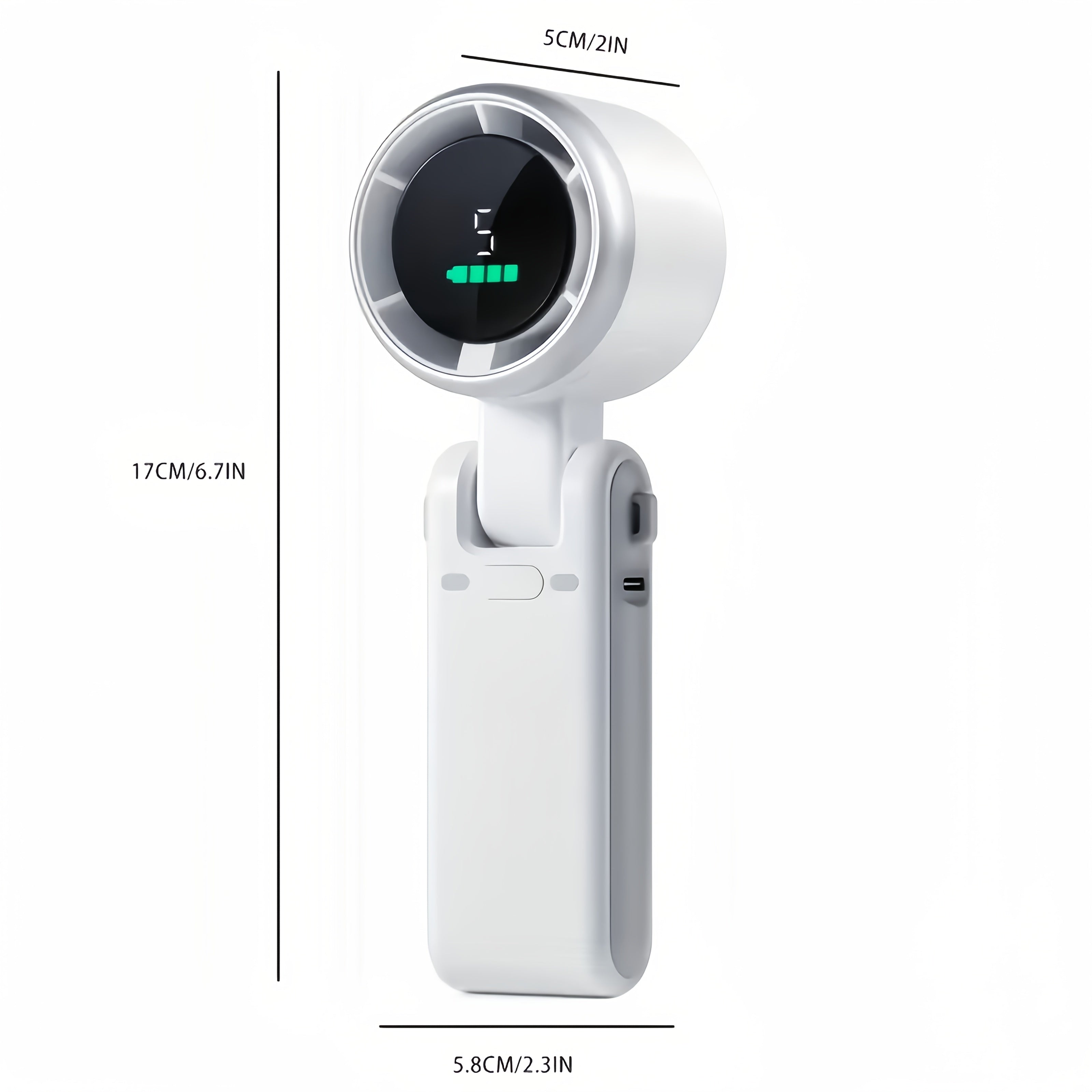 Mini ventilateur portable rechargeable – USB 3-en-1 avec 5 vitesses, à emporter partout | Sulvida