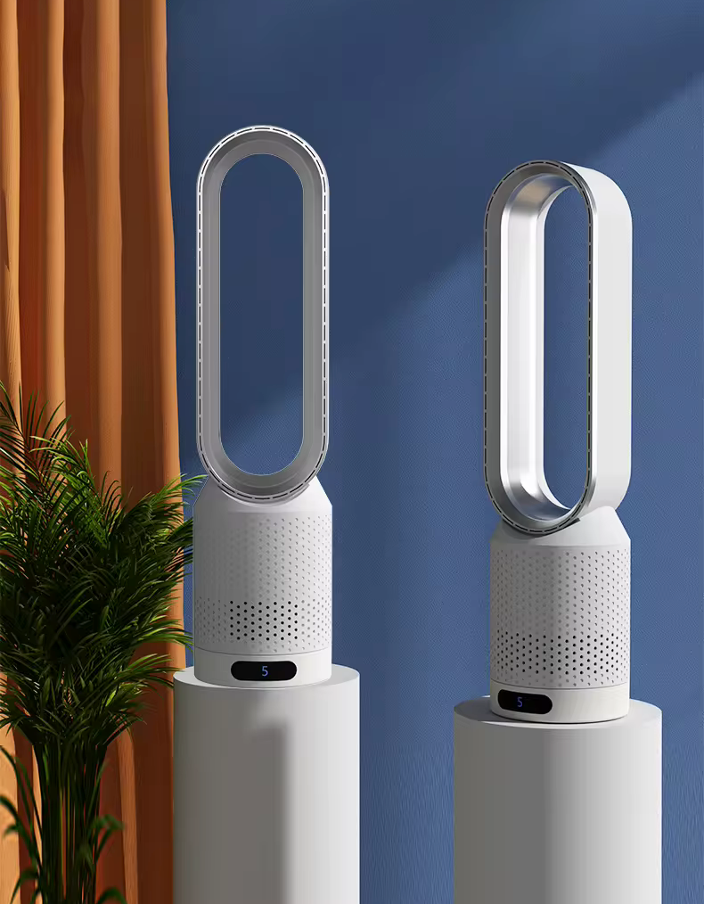 Climatiseur sans pales 3-en-1 avec purificateur d’air et ventilateur — Fonctionnement silencieux pour chambre et bureau | Sulvida