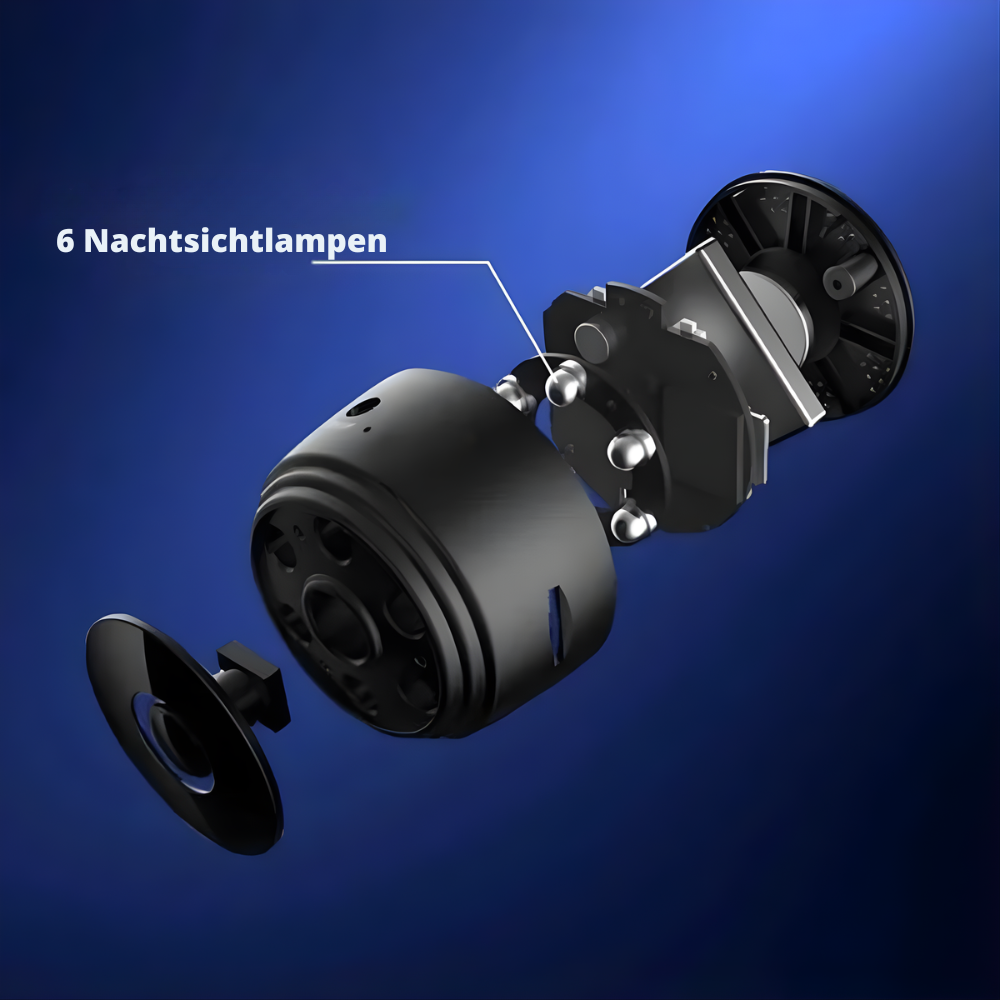 Caméra de recul sans fil Full HD 720P pour camping-car, camion et remorque, avec carte Micro SD jusqu’à 128 Go, fixation magnétique, support rotatif à 360° et vision nocturne, étanche | Sulvida