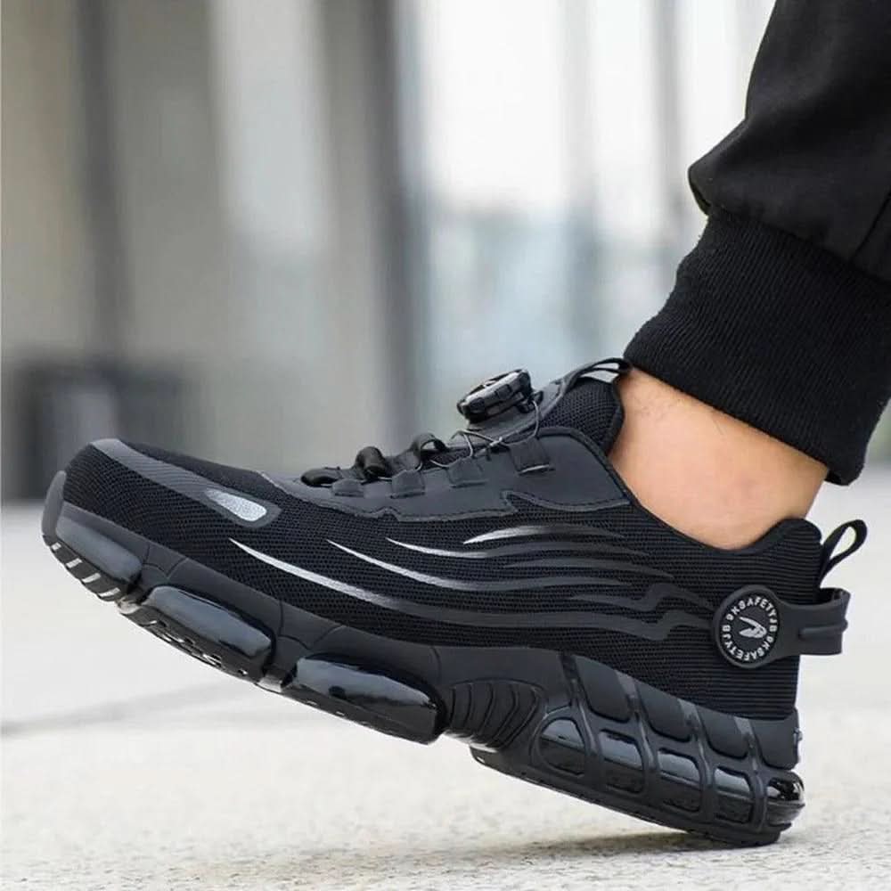Chaussures de travail professionnelles avec soutien orthopédique et semelle antidérapante – Chaussures de sécurité pour hommes et femmes – Chaussures confortables avec embout large et mousse à mémoire pour longues journées de travail | Sulvida