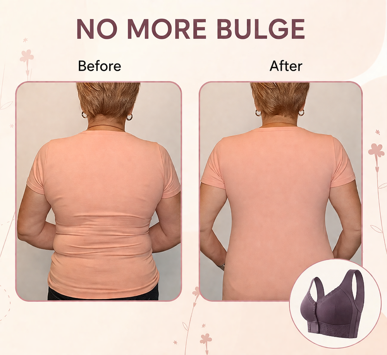 Soutien-gorge à fermeture avant en coton doux, respirant, soutien confortable pour usage quotidien | Sulvida