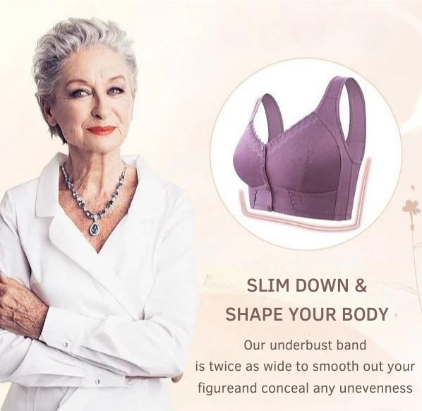 Soutien-gorge à fermeture avant en coton doux, respirant, soutien confortable pour usage quotidien | Sulvida
