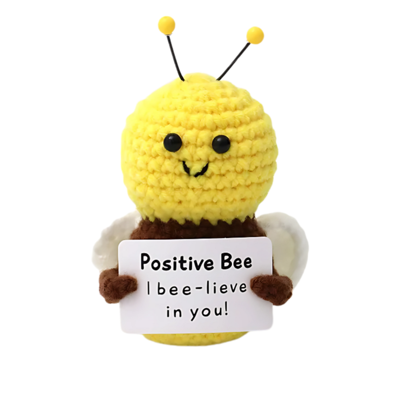 Peluche câline faite main KnuffelKumpel – adorable mini-peluche réconfortante pour la décoration, comme cadeau ou pour égayer la journée – disponible en 8 variantes joyeuses telles que pomme de terre, abeille, requin et citron | Sulvida