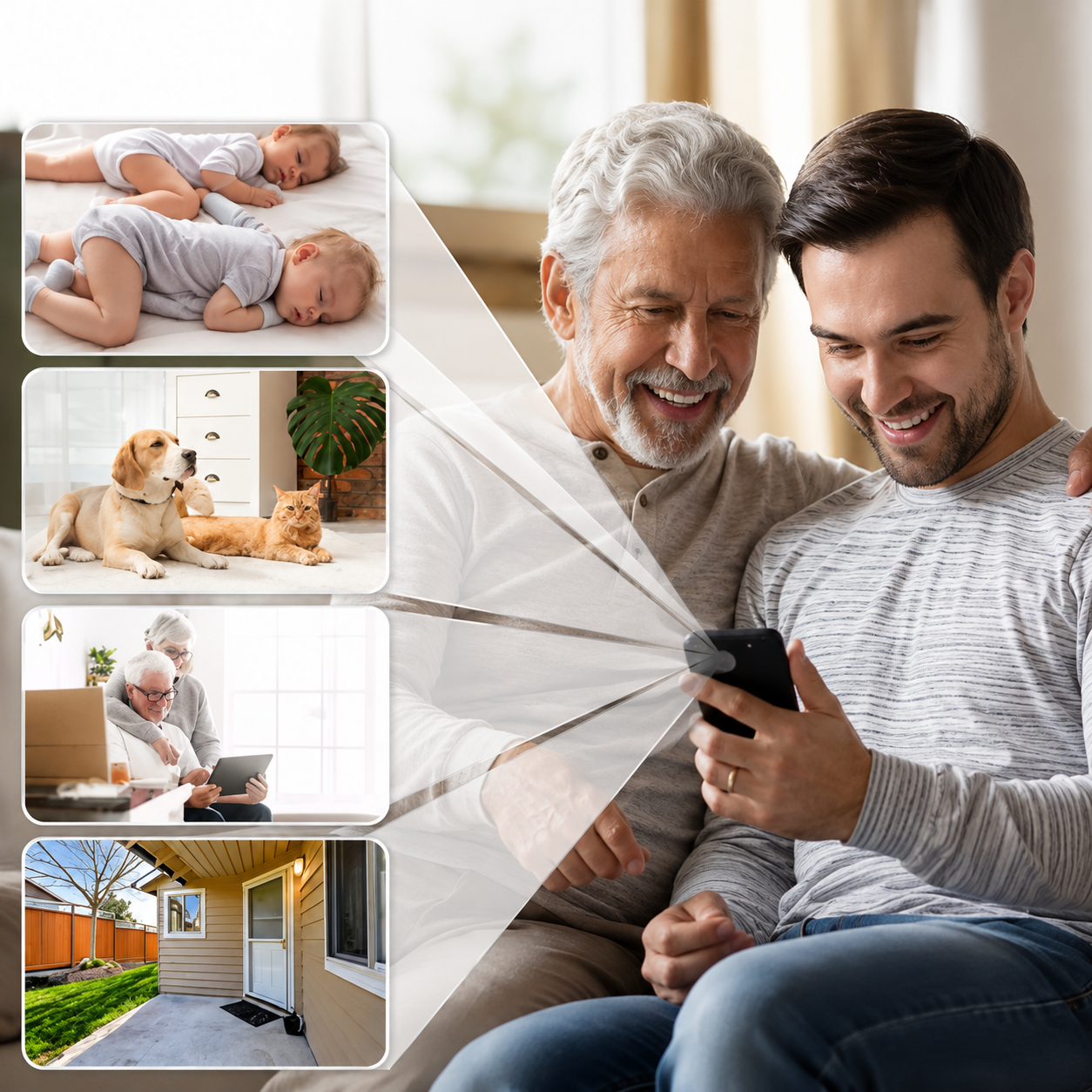 Mini caméra de sécurité compacte HD 1080P avec vision nocturne et détection de mouvement pour surveillance intérieure et extérieure, sans fil et facile à installer | Sulvida