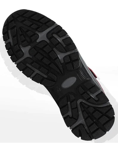 Bottes d’hiver ergonomiques unisexes noires, rouges et grises – déperlantes, soulageant la douleur et chauffantes jusqu’à -25°C – chaussures de marche confortables pour femmes et hommes | Sulvida