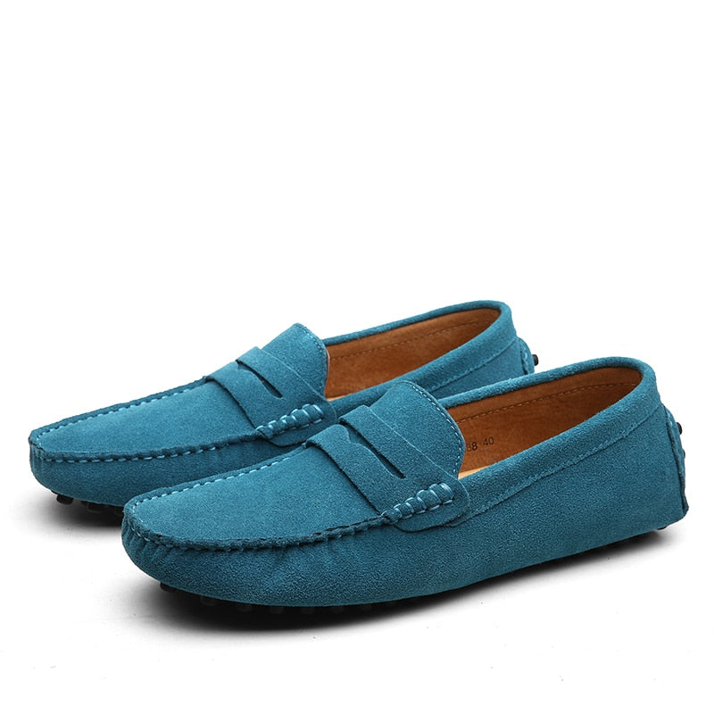 Mocassins pour hommes en daim, au style casual moderne et au design confortable pour un usage quotidien | Sulvida