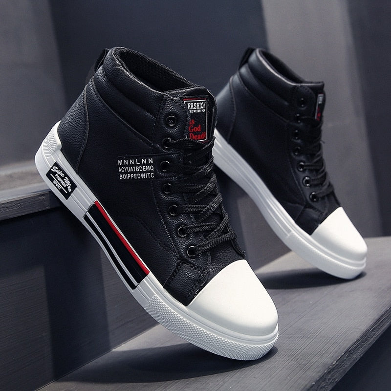 Baskets montantes pour hommes au design tendance et à la coupe confortable, pour l’automne et l’hiver dans un style casual | Sulvida