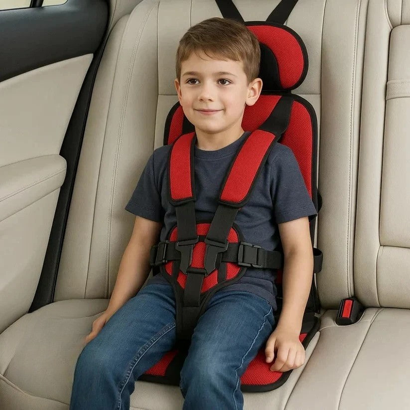 Siège de voyage pliable pour enfants avec harnais à cinq points – Siège auto compact pour les déplacements – Sûr, avec installation rapide dans un taxi ou une voiture de location | Sulvida
