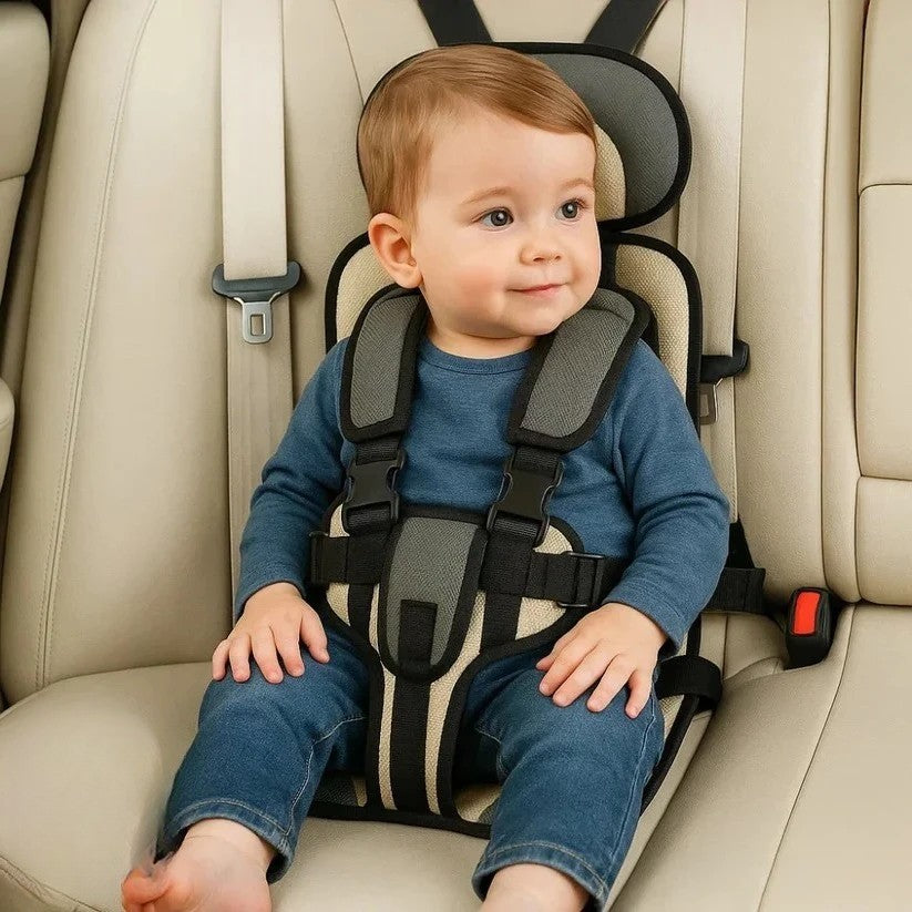Siège de voyage pliable pour enfants avec harnais à cinq points – Siège auto compact pour les déplacements – Sûr, avec installation rapide dans un taxi ou une voiture de location | Sulvida