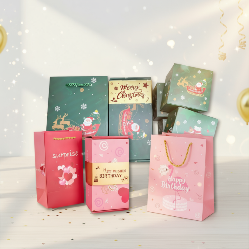 Boîte cadeau surprise avec motif de cœurs – Coffret cadeau luxueux pour les moments spéciaux et les messages personnalisés | Sulvida
