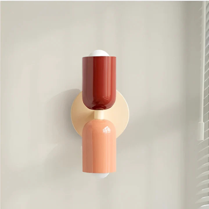 Applique murale LED moderne à double éclairage – Éclairage mural design pour l’entrée, le salon et la chambre – Décoration murale économe en énergie avec éclairage bidirectionnel – Élégante applique murale | Sulvida