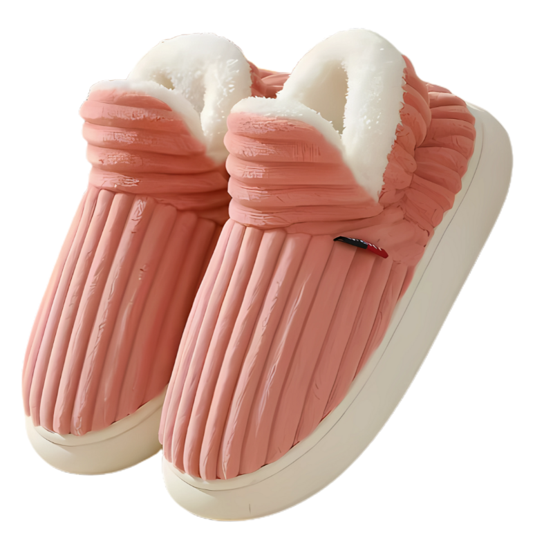 Pantoufles peluche Teddy pour femmes et hommes – Chaussons d’intérieur extra-doux pour l’hiver – Semelle antidérapante en mousse à mémoire de forme – Unisexes – Pointures 36-47 | Sulvida