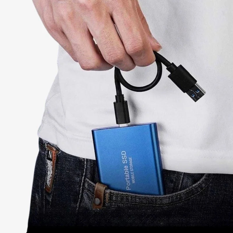 SSD externe 128 Go USB 3.1 Disque dur portable pour transfert rapide de données Plug-and-Play compatible Windows Mac Linux | Sulvida