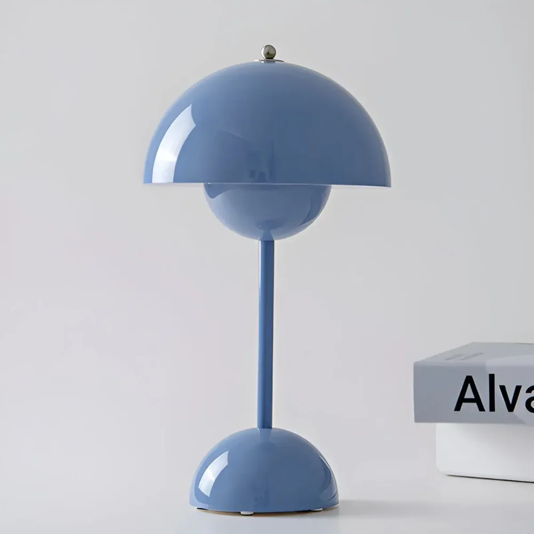 Lampe de table design sans fil avec fonction variateur et commande tactile pour une ambiance chaleureuse dans le salon, la chambre, sur le balcon ou la terrasse, lampe de bureau décorative | Sulvida