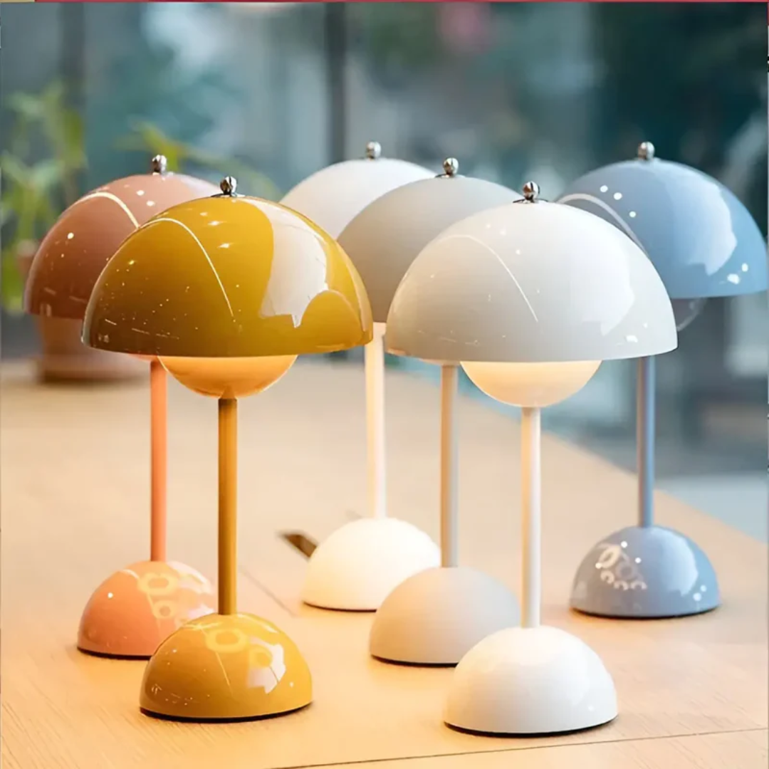 Lampe de table design sans fil avec fonction variateur et commande tactile pour une ambiance chaleureuse dans le salon, la chambre, sur le balcon ou la terrasse, lampe de bureau décorative | Sulvida