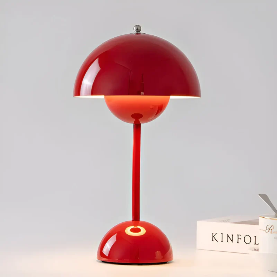 Lampe de table design sans fil avec fonction variateur et commande tactile pour une ambiance chaleureuse dans le salon, la chambre, sur le balcon ou la terrasse, lampe de bureau décorative | Sulvida