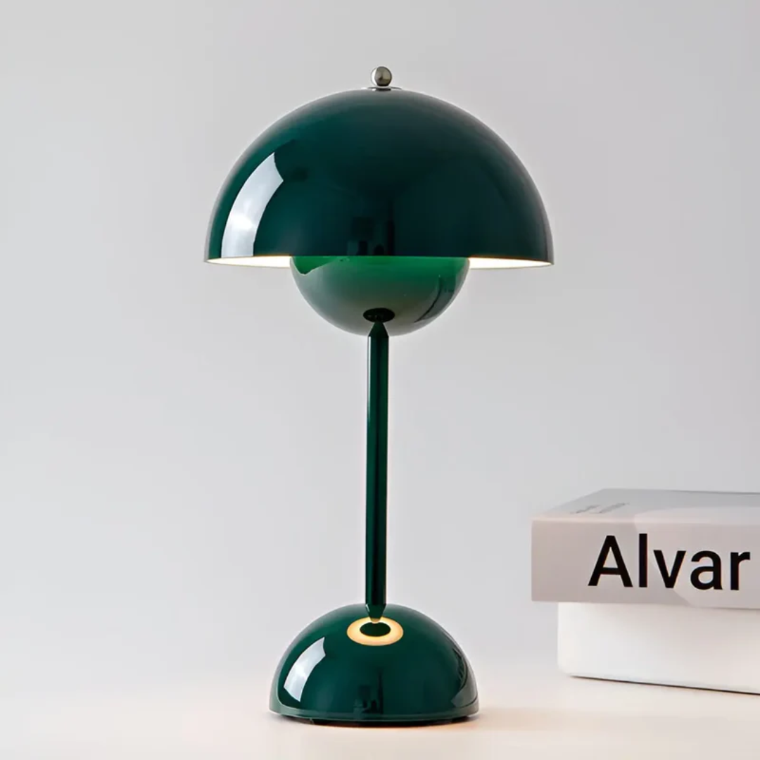Lampe de table design sans fil avec fonction variateur et commande tactile pour une ambiance chaleureuse dans le salon, la chambre, sur le balcon ou la terrasse, lampe de bureau décorative | Sulvida