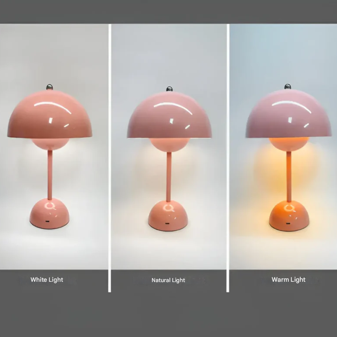 Lampe de table design sans fil avec fonction variateur et commande tactile pour une ambiance chaleureuse dans le salon, la chambre, sur le balcon ou la terrasse, lampe de bureau décorative | Sulvida