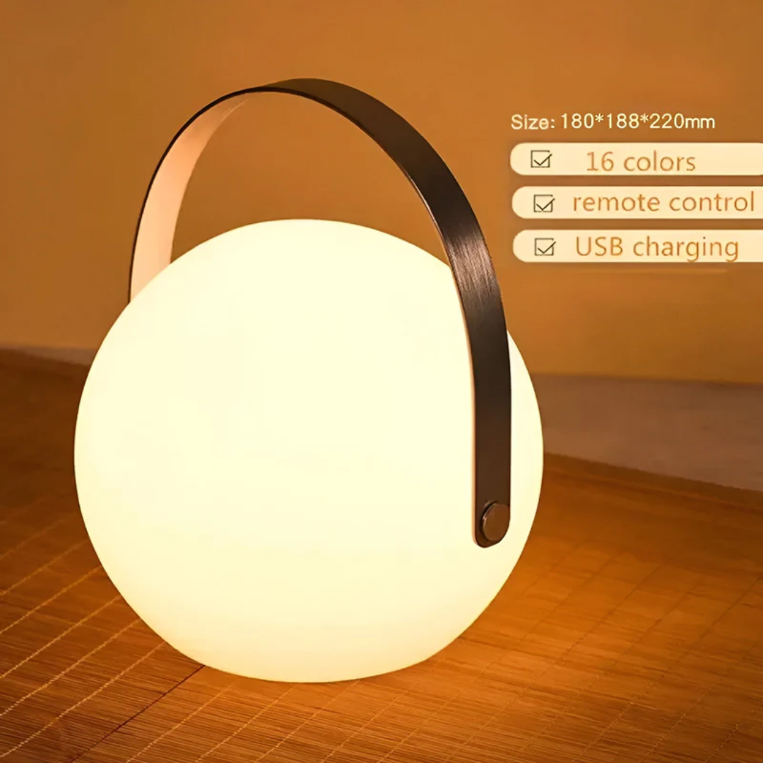 Lampe de table étanche rechargeable sans fil avec fonction de gradation et 3 niveaux de lumière | Sulvida
