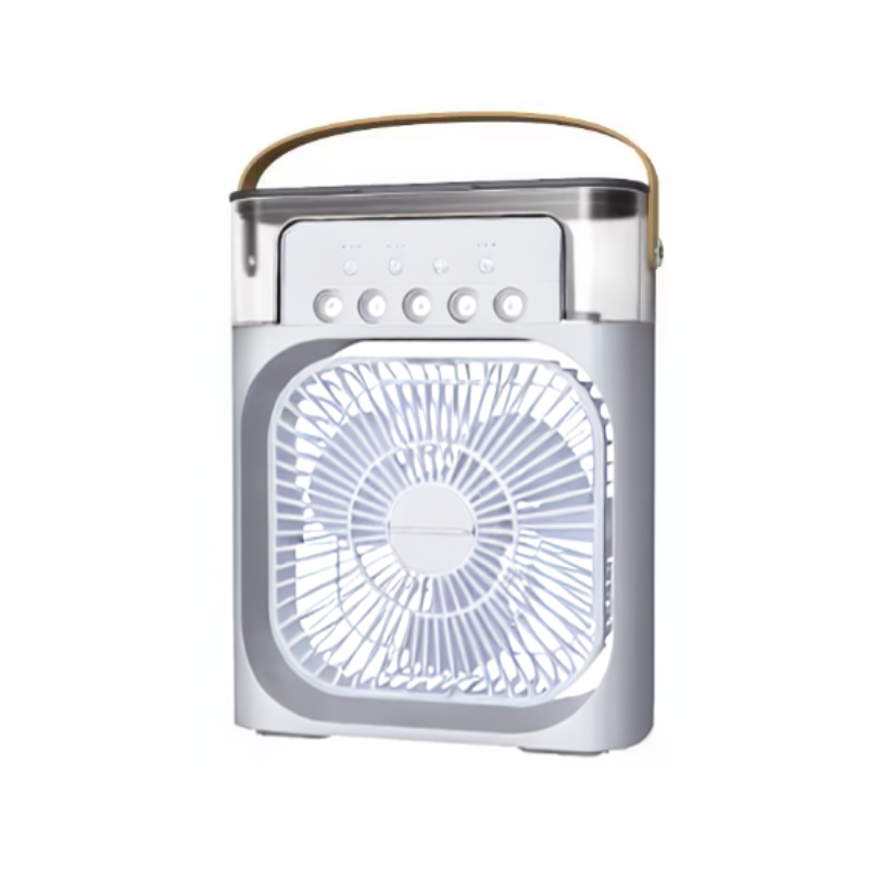 Mini-refroidisseur d’air portable avec humidificateur, rechargeable par USB, 3 vitesses, climatisation silencieuse pour bureau, maison et chambre, refroidissement personnel | Sulvida